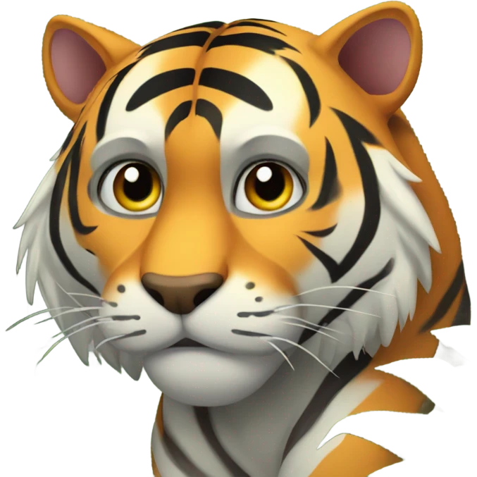 Tiger in the forest emoji