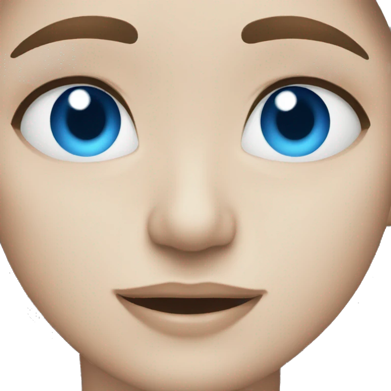 Blue eyes emoji