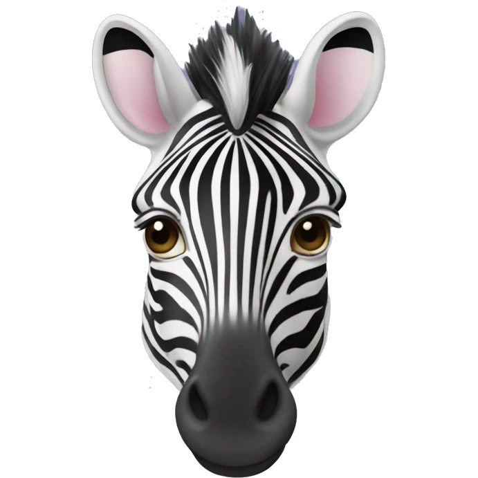 ￼ zebra heart emoji