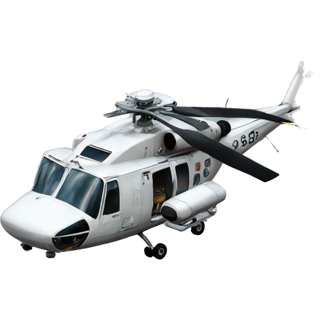 photorealistic us helicopter 1980s emoji