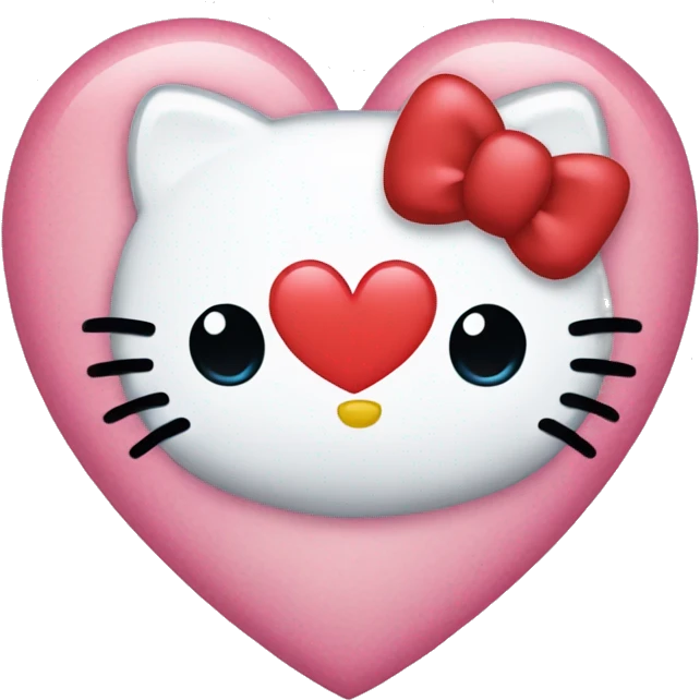 hello kitty heart emoji