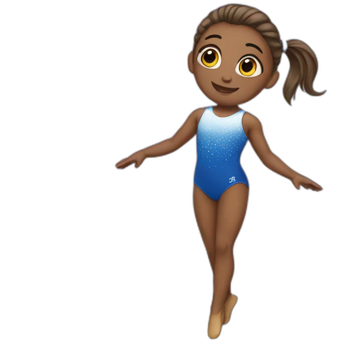 Gymnastics girl emoji