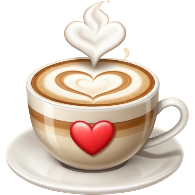 Genera un emoji di una  tazzina di cappuccino senza emoticon se senza fiamma emoji