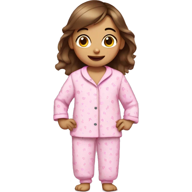 Girl in Cute pink pyjamas emoji