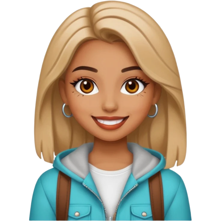 A baddie girl cute vibes  emoji