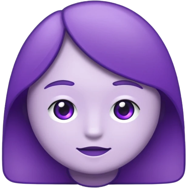 text that spells "me" in a shiny purple font sticker with white outline emoji