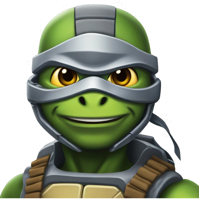 robot ninja turtles emoji