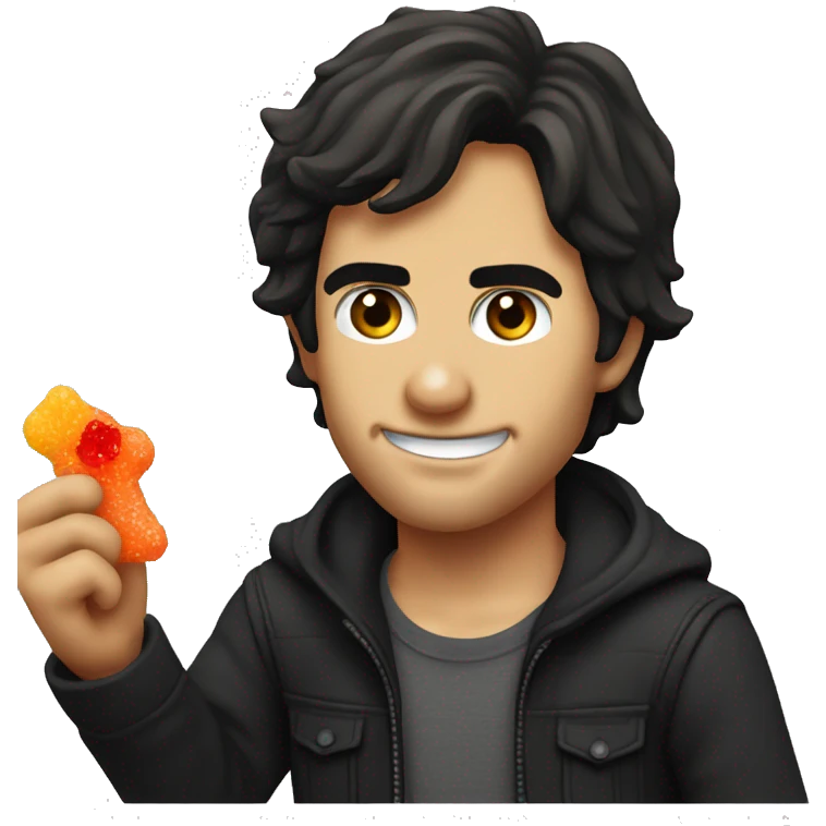 damon salvatore eating sour patch kids  emoji