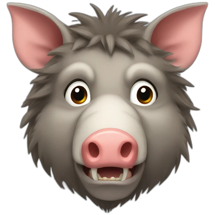 furries boar with tusks emoji