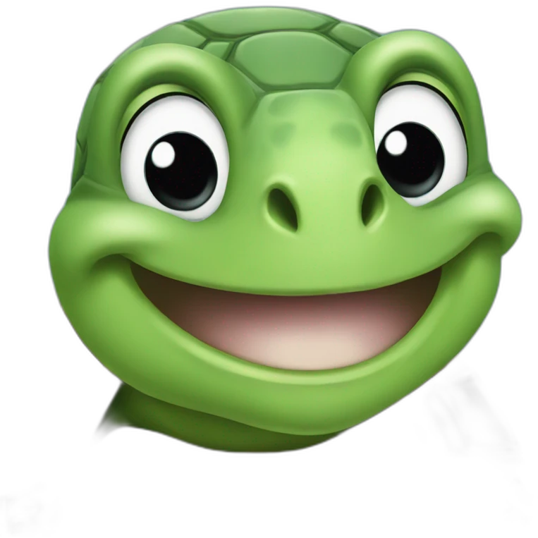 Smiling turtle emoji
