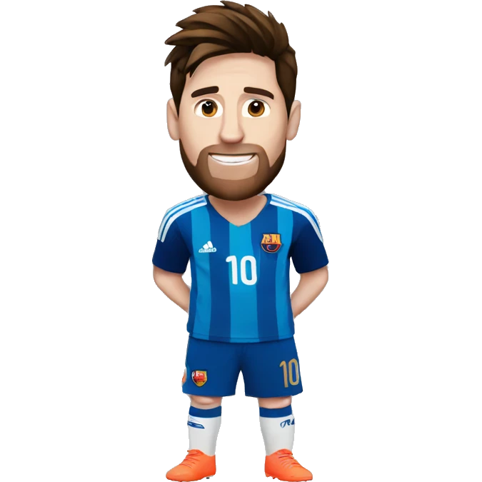 messi who makes a heart emoji
