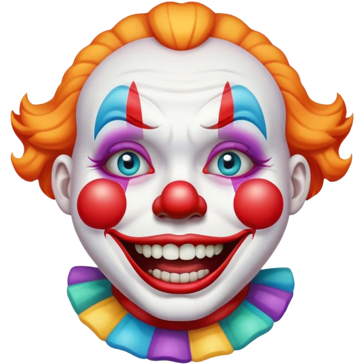 Crying laughing clown emoji