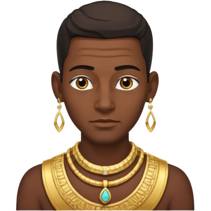 farao in egypt man earring emoji