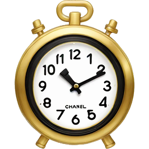 Chanel logo Clock emoji