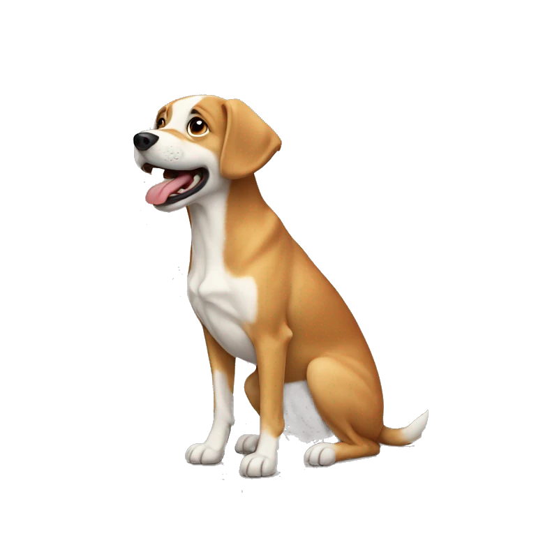Dog on dog on dog on dog emoji