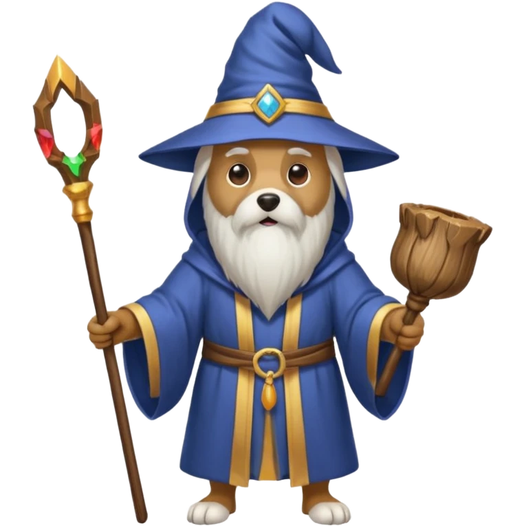 Dog wizard emoji