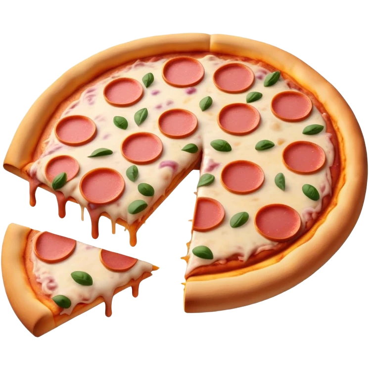 Pale purple pile of pizza emoji