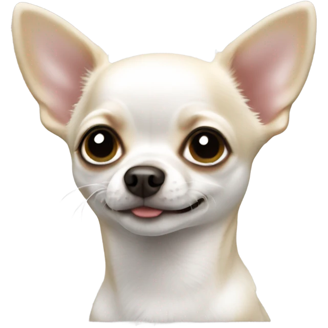 Mini Chihuahua white emoji