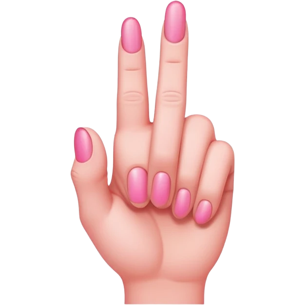 Pink middle finger  emoji