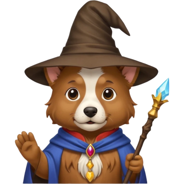 Dog wizard emoji