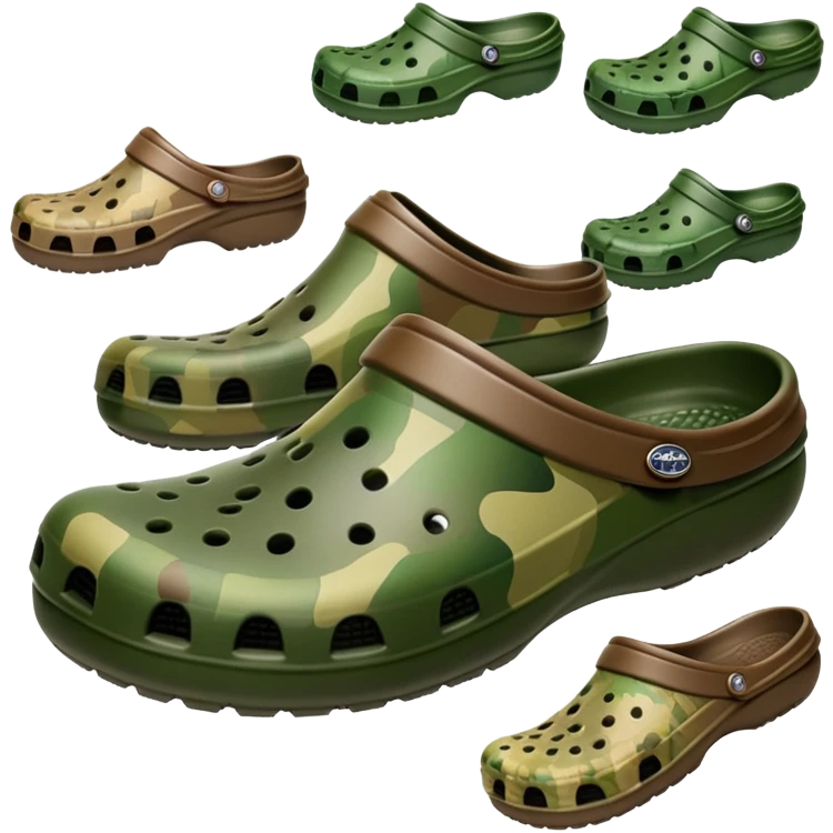 camo crocs emoji