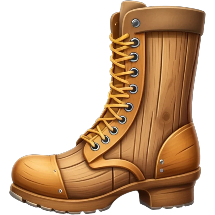 wood boot emoji