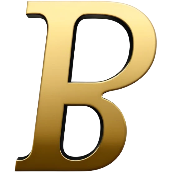 Bold Black-Gold Font Big Capital “I” Letter  emoji