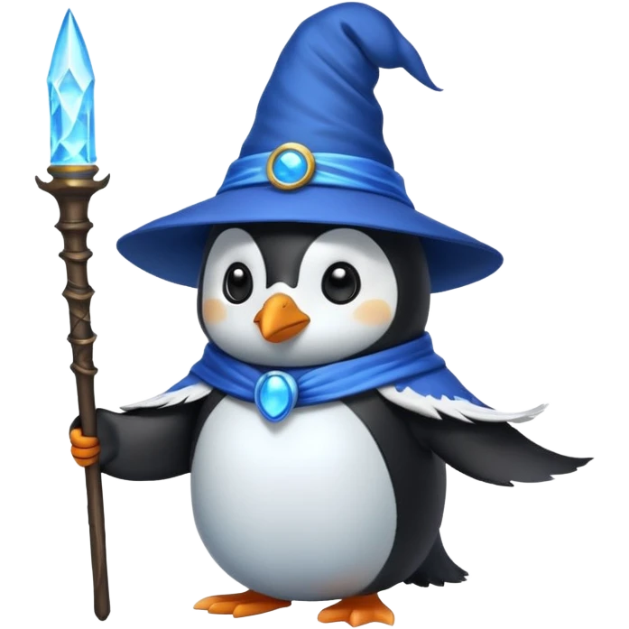 Penguin Wizard emoji