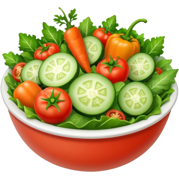 Colorful salad emoji