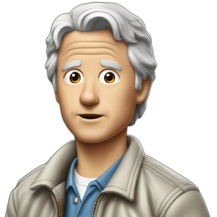 Marty from back to the future ￼ emoji
