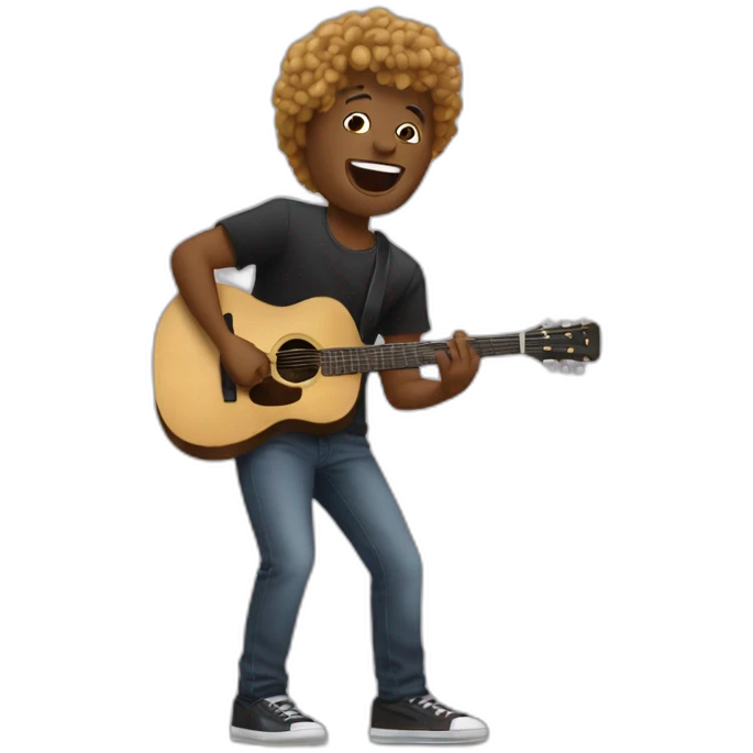 Un artiste a un concert emoji
