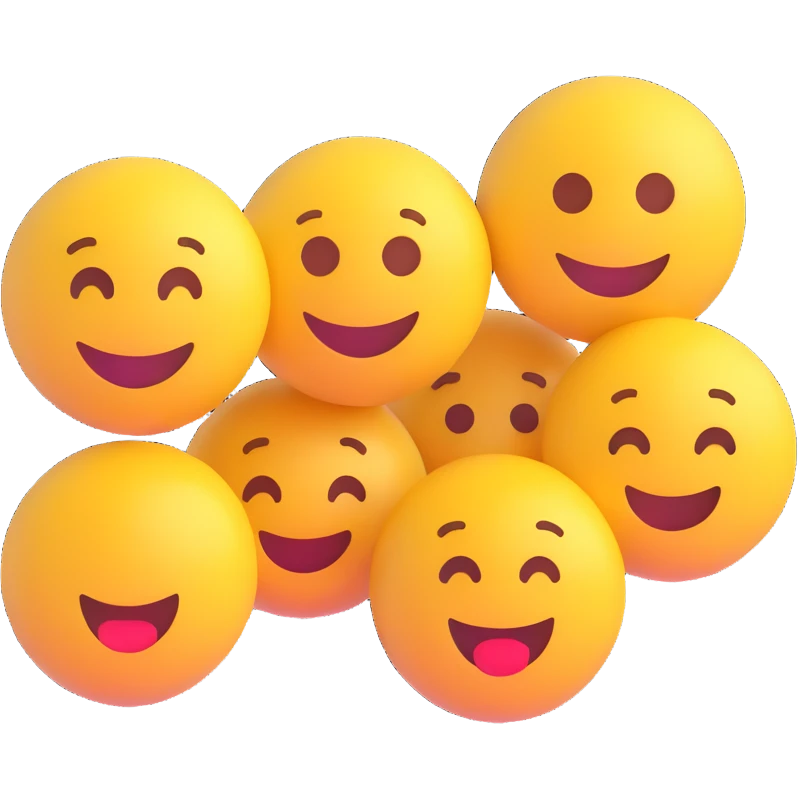 three emojis in first, second and third place emoji