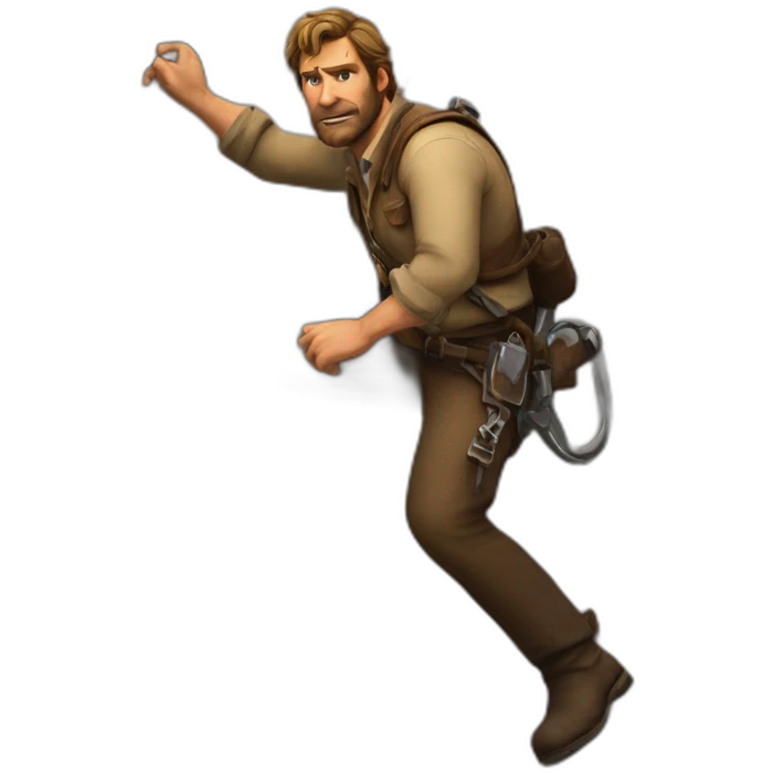 Arthur morgan climb a wall  emoji