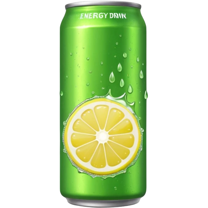 energy drink green tea and lemon emoji