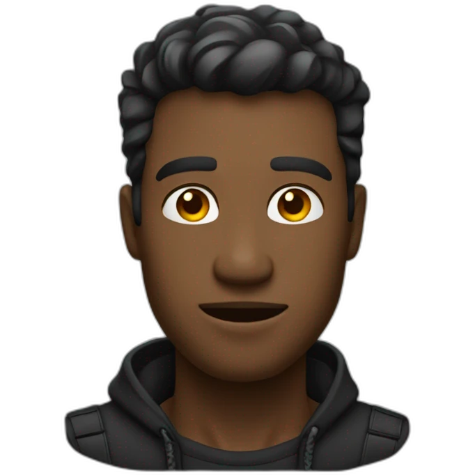 Homme noir bien habiller emoji