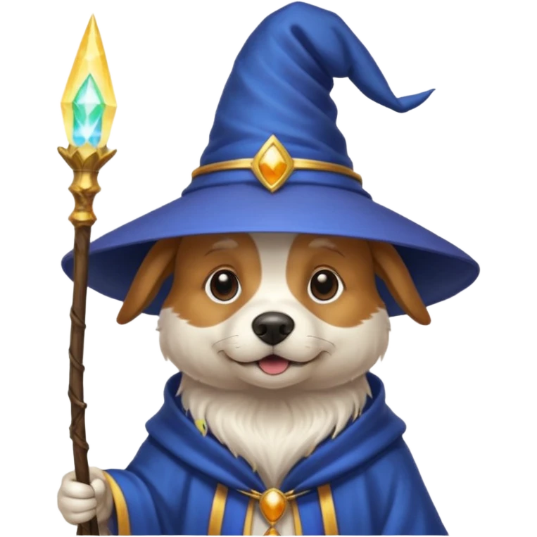 Dog wizard emoji
