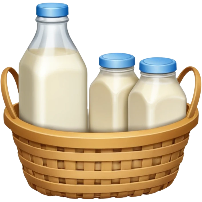 generate an image for dairy products basket emoji
