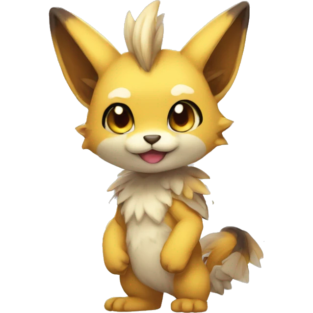 a anthro chibi-style Fakémon-hybrid full body emoji