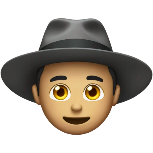 Cristiano Ronaldo with a hat emoji