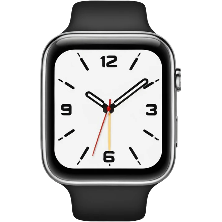 jolie montre blanche emoji