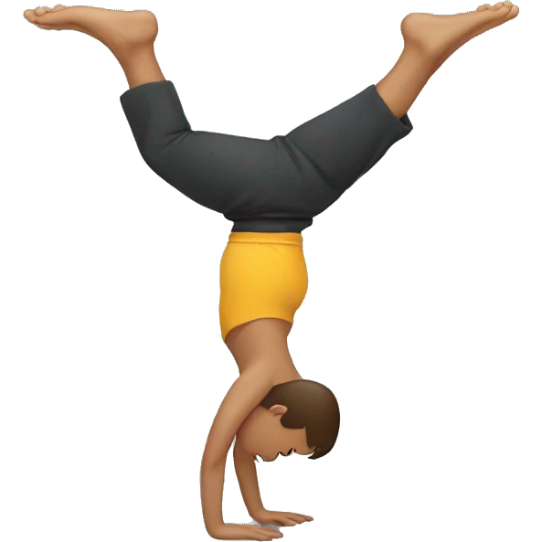 Person doing a Handstand  emoji