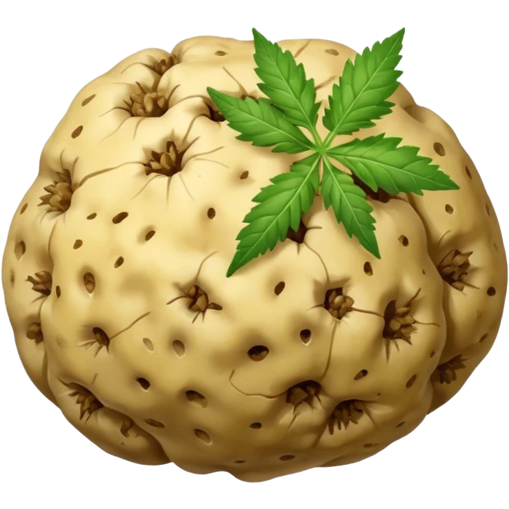 white truffle with weed emoji