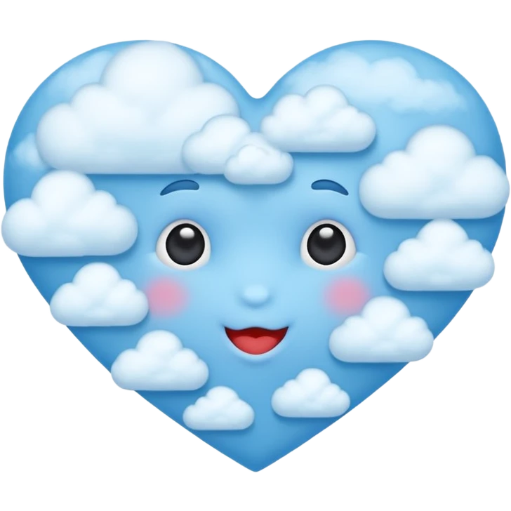 blue cloud heart emoji