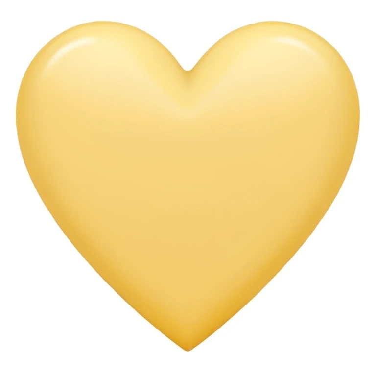 Pastel yellow heart emoji