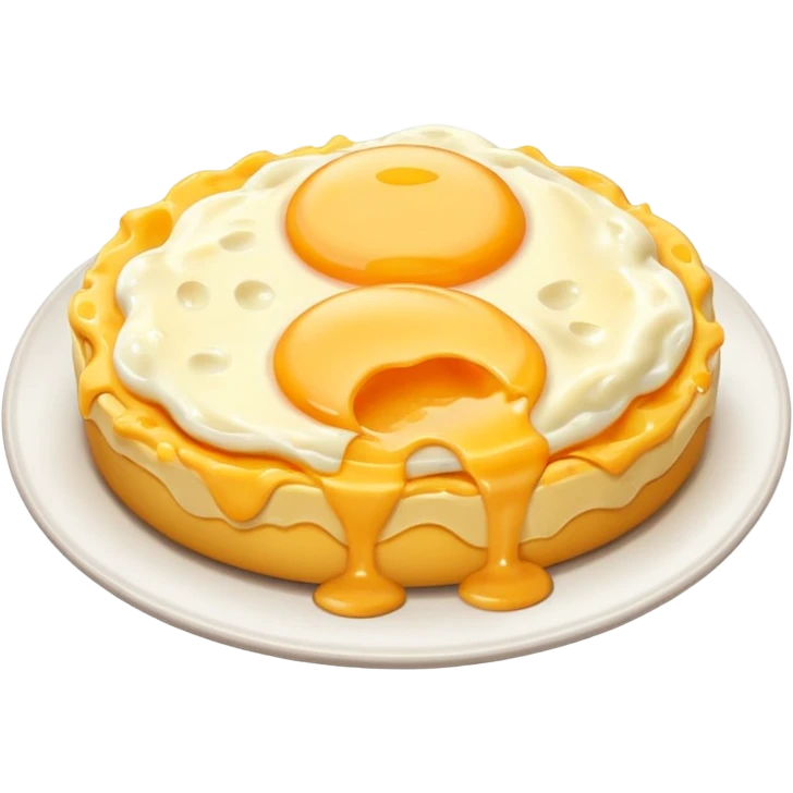 Cheesy eggs emoji