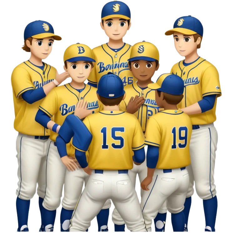 savannah bananas baseballl team blue and yellow emoji