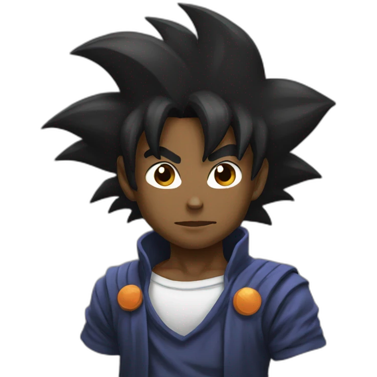 Black goku emoji
