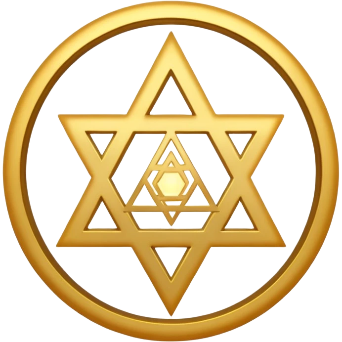 tetragrammaton symbol, mystical, with ethereal glow and ancient energy, emoji style emoji