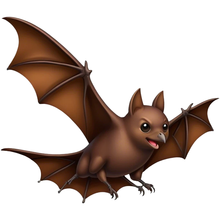 A flying bat bird emoji