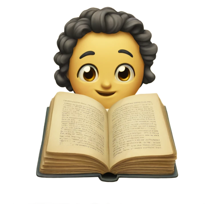 Vintage book emoji